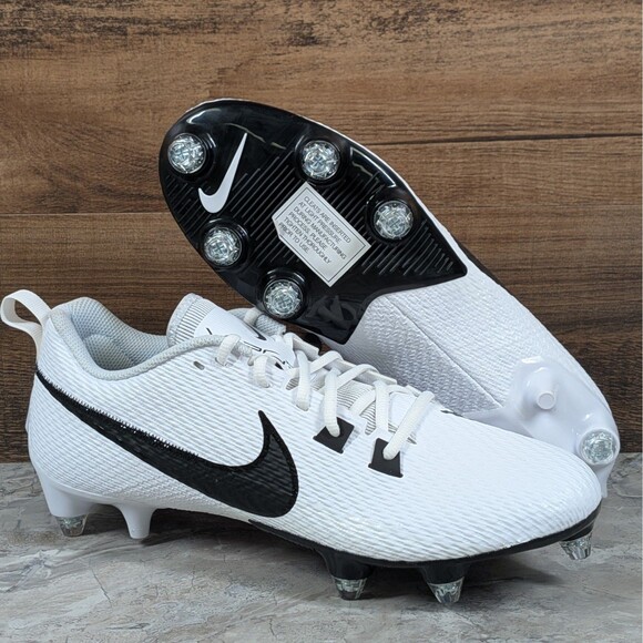 Nike Vapor Edge Speed 360 2 DP Men 11.5 White Black Detachable Cleats FJ7094-100